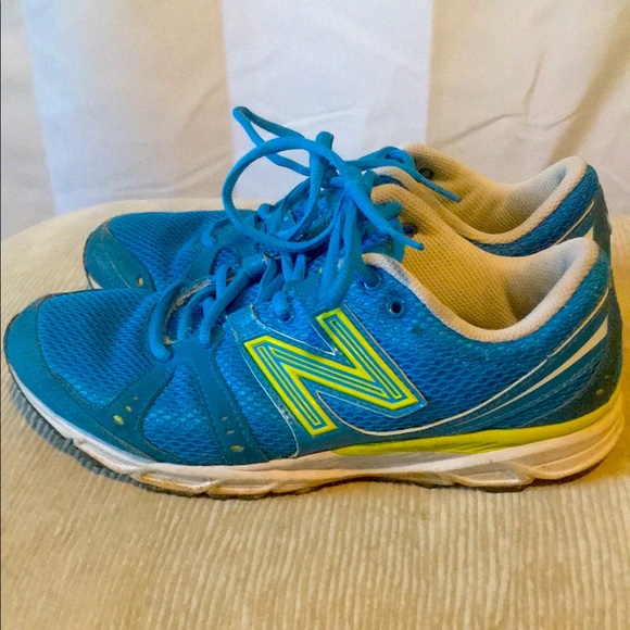 Women’s New Balance sneakers 8 teal/yellow - Picture 1 of 3